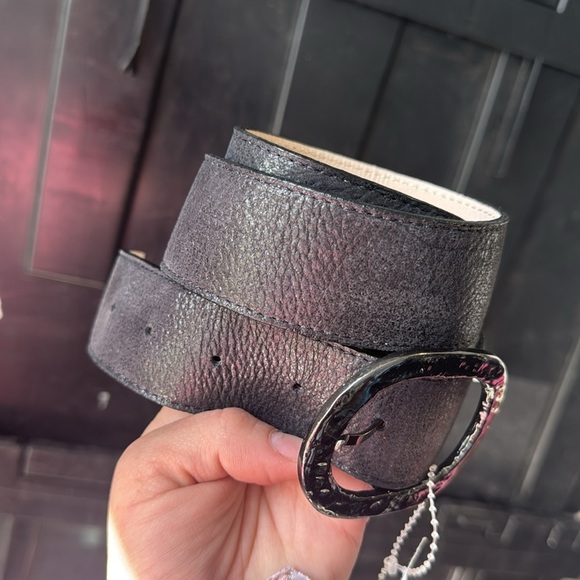 Leather rock melody belt